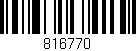 Código de barras (EAN, GTIN, SKU, ISBN): '816770'