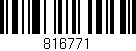 Código de barras (EAN, GTIN, SKU, ISBN): '816771'