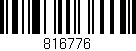 Código de barras (EAN, GTIN, SKU, ISBN): '816776'
