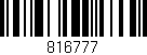 Código de barras (EAN, GTIN, SKU, ISBN): '816777'