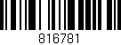Código de barras (EAN, GTIN, SKU, ISBN): '816781'