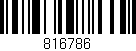 Código de barras (EAN, GTIN, SKU, ISBN): '816786'
