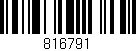 Código de barras (EAN, GTIN, SKU, ISBN): '816791'