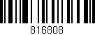 Código de barras (EAN, GTIN, SKU, ISBN): '816808'