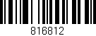 Código de barras (EAN, GTIN, SKU, ISBN): '816812'