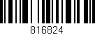 Código de barras (EAN, GTIN, SKU, ISBN): '816824'