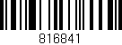 Código de barras (EAN, GTIN, SKU, ISBN): '816841'