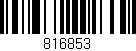 Código de barras (EAN, GTIN, SKU, ISBN): '816853'