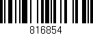 Código de barras (EAN, GTIN, SKU, ISBN): '816854'
