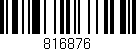 Código de barras (EAN, GTIN, SKU, ISBN): '816876'