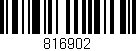 Código de barras (EAN, GTIN, SKU, ISBN): '816902'