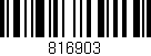 Código de barras (EAN, GTIN, SKU, ISBN): '816903'