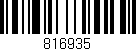 Código de barras (EAN, GTIN, SKU, ISBN): '816935'