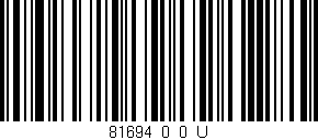Código de barras (EAN, GTIN, SKU, ISBN): '81694_0_0_U'