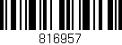 Código de barras (EAN, GTIN, SKU, ISBN): '816957'