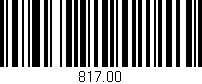 Código de barras (EAN, GTIN, SKU, ISBN): '817.00'
