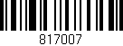 Código de barras (EAN, GTIN, SKU, ISBN): '817007'
