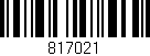 Código de barras (EAN, GTIN, SKU, ISBN): '817021'