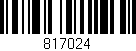 Código de barras (EAN, GTIN, SKU, ISBN): '817024'