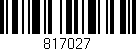 Código de barras (EAN, GTIN, SKU, ISBN): '817027'