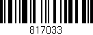 Código de barras (EAN, GTIN, SKU, ISBN): '817033'