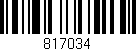 Código de barras (EAN, GTIN, SKU, ISBN): '817034'