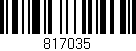 Código de barras (EAN, GTIN, SKU, ISBN): '817035'