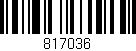 Código de barras (EAN, GTIN, SKU, ISBN): '817036'