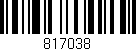 Código de barras (EAN, GTIN, SKU, ISBN): '817038'