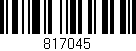 Código de barras (EAN, GTIN, SKU, ISBN): '817045'