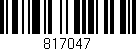 Código de barras (EAN, GTIN, SKU, ISBN): '817047'