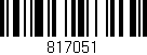 Código de barras (EAN, GTIN, SKU, ISBN): '817051'