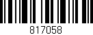 Código de barras (EAN, GTIN, SKU, ISBN): '817058'