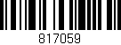 Código de barras (EAN, GTIN, SKU, ISBN): '817059'