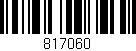Código de barras (EAN, GTIN, SKU, ISBN): '817060'