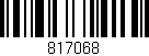 Código de barras (EAN, GTIN, SKU, ISBN): '817068'