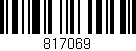Código de barras (EAN, GTIN, SKU, ISBN): '817069'