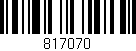Código de barras (EAN, GTIN, SKU, ISBN): '817070'