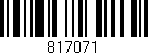 Código de barras (EAN, GTIN, SKU, ISBN): '817071'