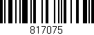 Código de barras (EAN, GTIN, SKU, ISBN): '817075'