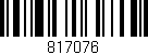 Código de barras (EAN, GTIN, SKU, ISBN): '817076'