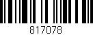Código de barras (EAN, GTIN, SKU, ISBN): '817078'