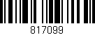 Código de barras (EAN, GTIN, SKU, ISBN): '817099'