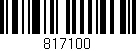 Código de barras (EAN, GTIN, SKU, ISBN): '817100'