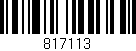 Código de barras (EAN, GTIN, SKU, ISBN): '817113'