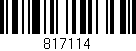 Código de barras (EAN, GTIN, SKU, ISBN): '817114'