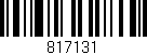 Código de barras (EAN, GTIN, SKU, ISBN): '817131'