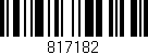 Código de barras (EAN, GTIN, SKU, ISBN): '817182'
