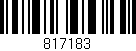 Código de barras (EAN, GTIN, SKU, ISBN): '817183'