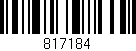 Código de barras (EAN, GTIN, SKU, ISBN): '817184'